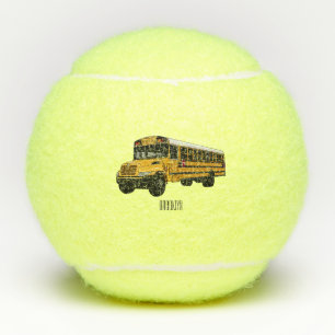 Balles De Tennis Illustration d'un autobus scolaire