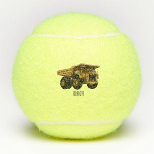 Balles De Tennis Illustration d'un camion à grande échelle