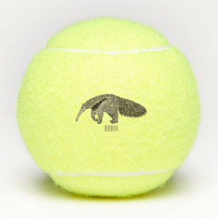 Balles De Tennis Illustration d'un dessin animé d'Anteater