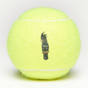 Balles De Tennis Illustration d'un oiseau de cobaye de palme