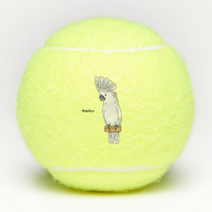 Balles De Tennis Illustration d'un oiseau de cobaye-parapluie