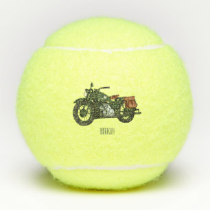 Balles De Tennis Illustration d'une moto de croiseur militaire