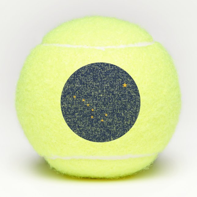 Balles De Tennis Indicateur de l'état de l'Alaska (Devant)