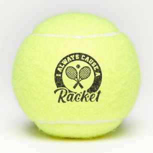 Balles De Tennis Je Cause Toujours Une Raquette