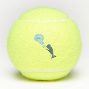 Balles De Tennis Jolie baleine à sperme soufflant bulles dessin