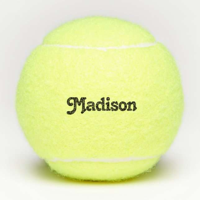 Balles De Tennis Joueur de tennis personnalisé / Nom de l'entraîneu (Devant)