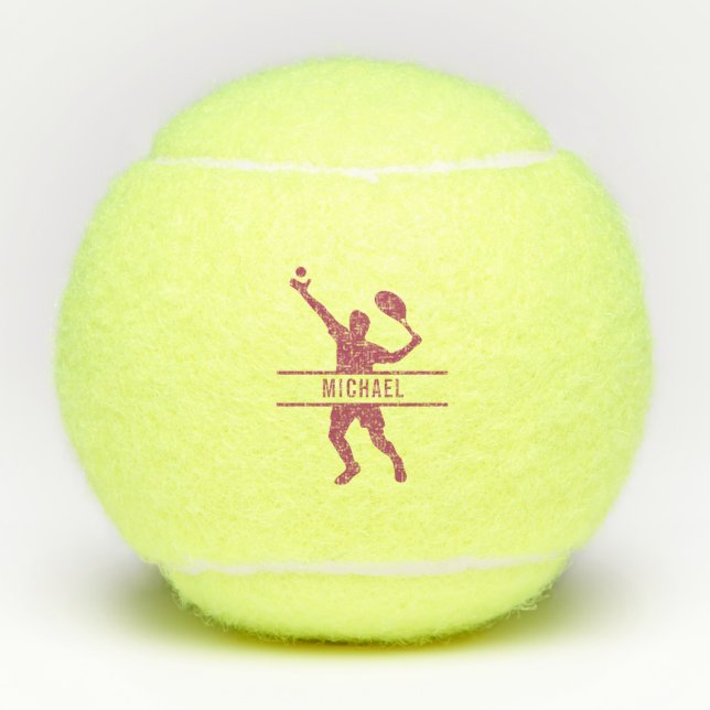 Balles De Tennis Joueur de Tennis Personnalisé Thème Personnalisé P (Devant)