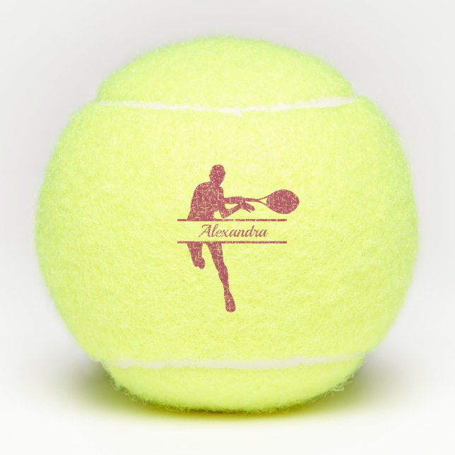 Balles De Tennis Joueur de Tennis Personnalisé Thème Personnalisé P (Devant)