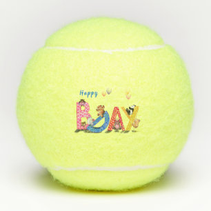 Balles De Tennis Joyeux Anniversaire Cadeau Tennis Balls Baby Bears