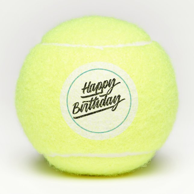 Balles De Tennis Joyeux anniversaire de Tennis au joueur de tennis  (Devant)