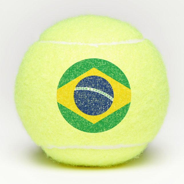 Balles De Tennis Le drapeau brésilien du Tennis Ball (Devant)