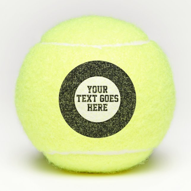 Balles De Tennis Le message fait sur commande ajoutent votre propre (Devant)