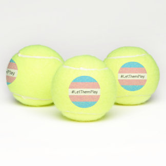 Balles De Tennis #Let'ThemPlay Drapeau Transgenre Athlètes