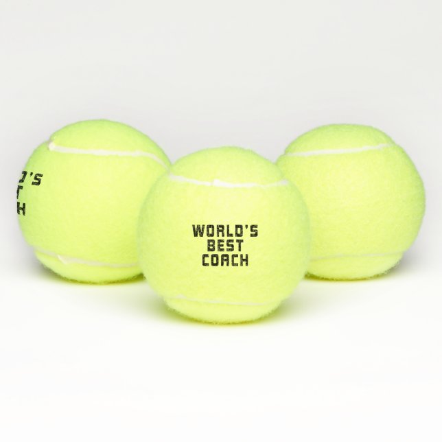 Balles De Tennis Lettre du meilleur bloc d'entraîneurs du monde (Multiple)