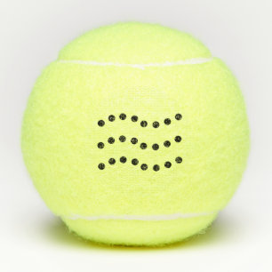 Balles De Tennis Lignes ondulées pointillées élégantes