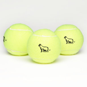 Balles De Tennis Lions noirs et blancs