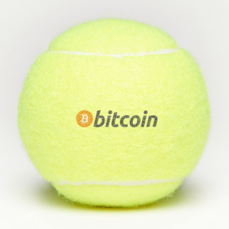 Balles De Tennis Logo Bitcoin grand avec symbole Bitcoin orange