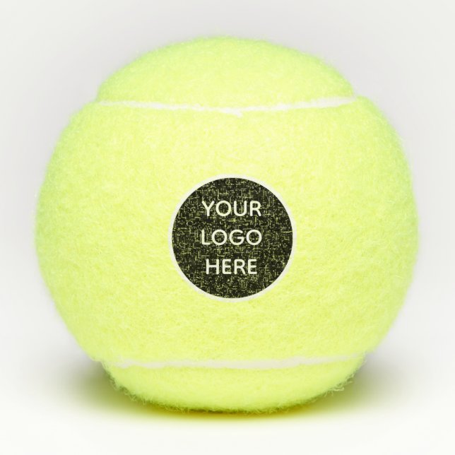 Balles De Tennis Logo Branding Entreprise Entreprise Promotion (Devant)