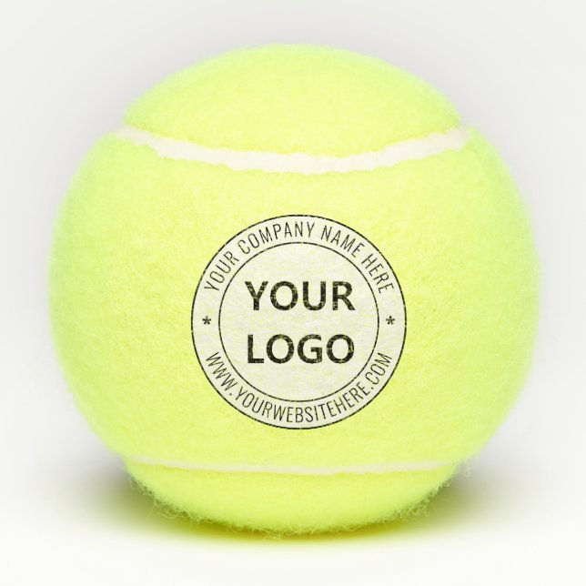 Balles De Tennis Logo d'entreprise et de texte personnalisés Boules (Dos)