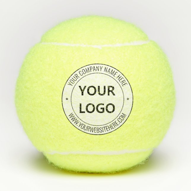 Balles De Tennis Logo et texte personnalisés Boules de tennis perso (Devant)