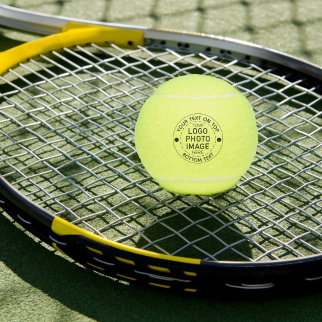 Balles De Tennis Logo photo couleur personnalisée (Créateur téléchargé)
