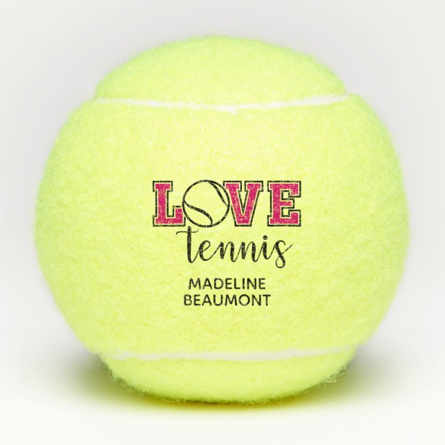 Balles De Tennis Love Tennis (Devant)