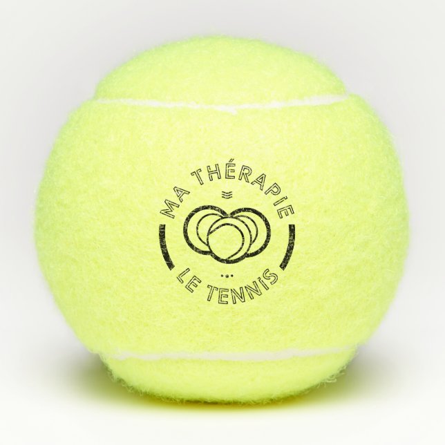 Balles De Tennis Ma thérapie le tennis (Devant)