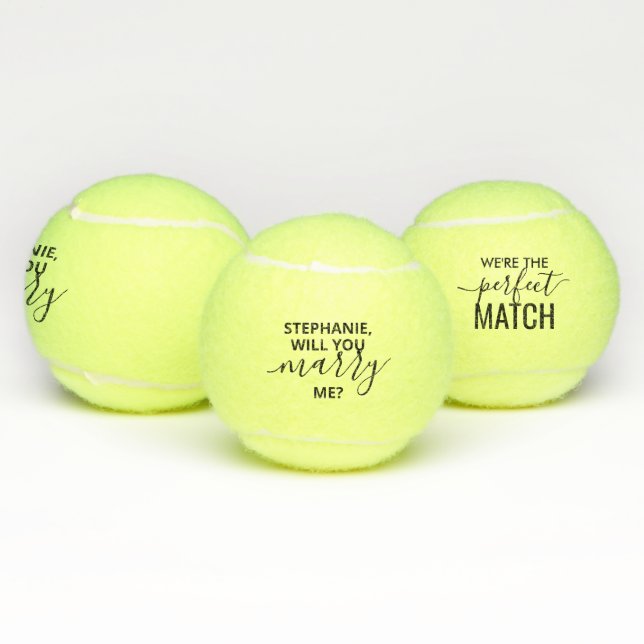 Balles De Tennis Me marier une proposition de mariage (Multiple)
