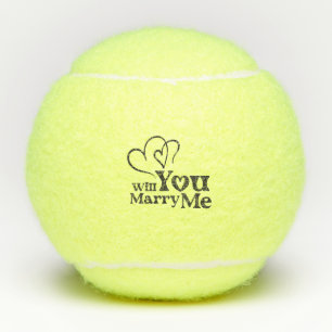 Balles De Tennis Me marierez-vous - Drôle Mariage Proposition