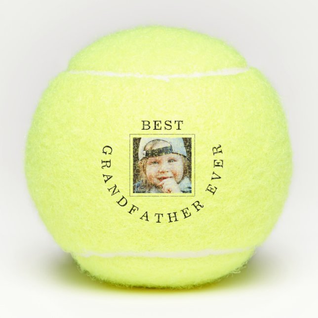 Balles De Tennis Meilleur Grand-PèreJamais Frame Photo Enfant Tenni (Devant)