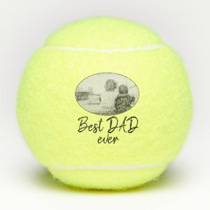 Balles De Tennis Meilleur papa Jamais Oval Photo Frame Fête des Pèr