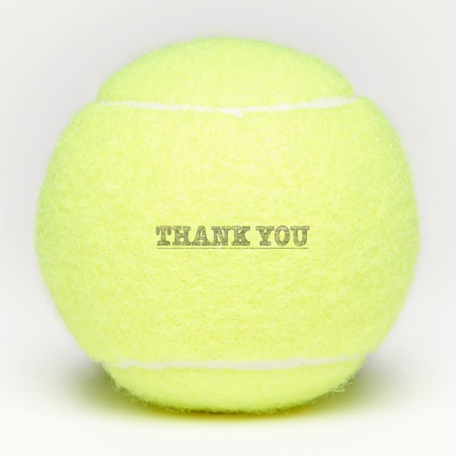 Balles De Tennis Merci Crayon Dessin Appréciation Positivité (Devant)