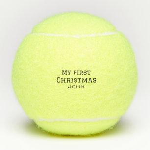 Balles De Tennis Mon premier Noël ajouter nom masculin hommes texte