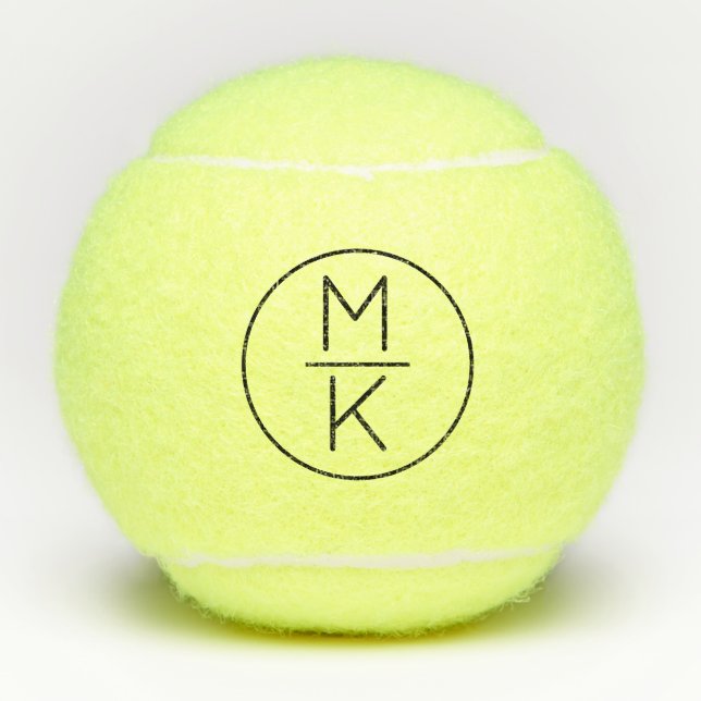 Balles De Tennis Monogramme de scission RF moderne (Devant)