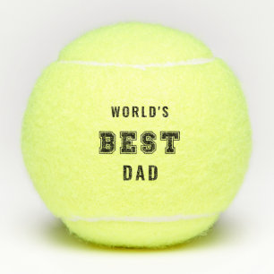 Balles De Tennis Monogramme initial du meilleur papa sport