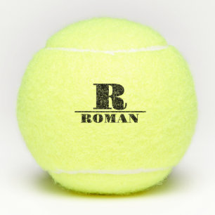 Balles De Tennis Monogramme personnalisé & nom