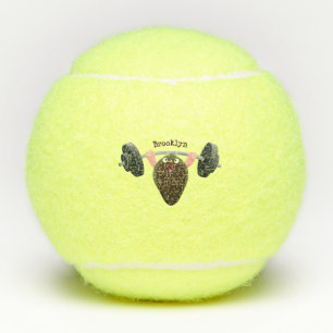 Balles De Tennis Moule amusante travaillant sur l'illustration de d