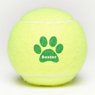 Balles De Tennis Nom de l'Empreinte de patte de chat de chien de co