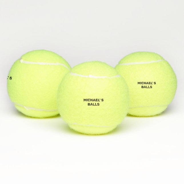 Balles De Tennis Nom drôle Personnalisé (Multiple)