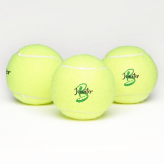 Balles De Tennis Nom du monogramme personnalisé