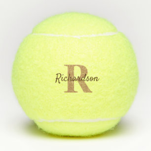 Balles De Tennis Nom monographique personnalisé