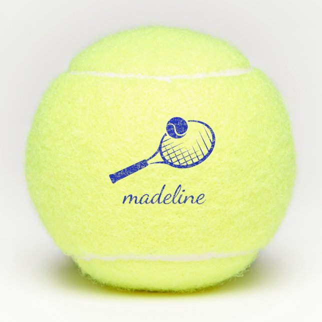 Balles De Tennis Nom personnalisé (Devant)