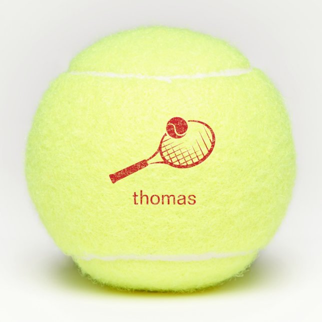 Balles De Tennis Nom personnalisé (Devant)