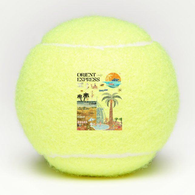 BALLES DE TENNIS ORIENT EXPRESS (Devant)