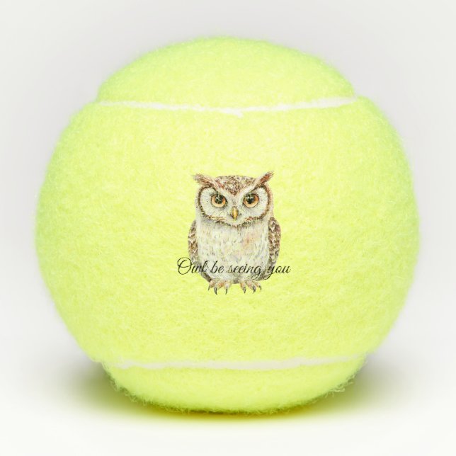 Balles De Tennis Owl Be Seeing You (Devant)