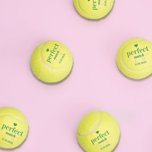 Balles De Tennis Parfait Match Bachelorette Mariage Faveur (Créateur téléchargé)