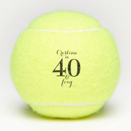 Balles De Tennis Personnalisé 40 & Foxy