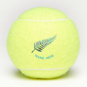BALLES DE TENNIS PERSONNALISÉ NOUVELLE-ZÉLANDE FERN PAUA