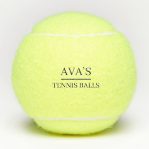 Balles de tennis personnalisées avec nom