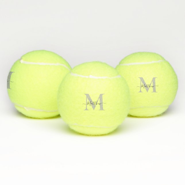 Balles De Tennis Personnaliser le nom initial du monogramme (Multiple)